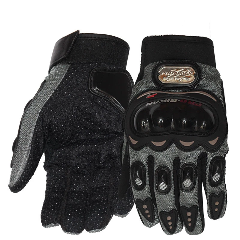 Custom touch Screen full Finger Mesh Bike Racing Cycling Motorcycle Riding Gloves