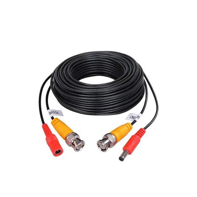 Custom video power camera cable cctv camera accessories cable bnc cctv bnc connector cable for CCTV DVR surveillance system