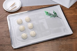 Customizable Size Food Grade silicone Square Heat Resistant Silicone Dim Sum Mesh Steamer Mat