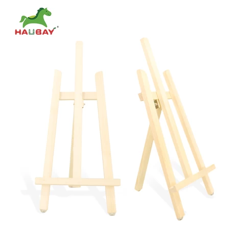 Customized size wooden  easel painting blank stretched canvas stand easel children painting pine  wood /paolownia wood