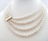 Customized18k Gold Freshwater Pearl Necklace Jewelry for women