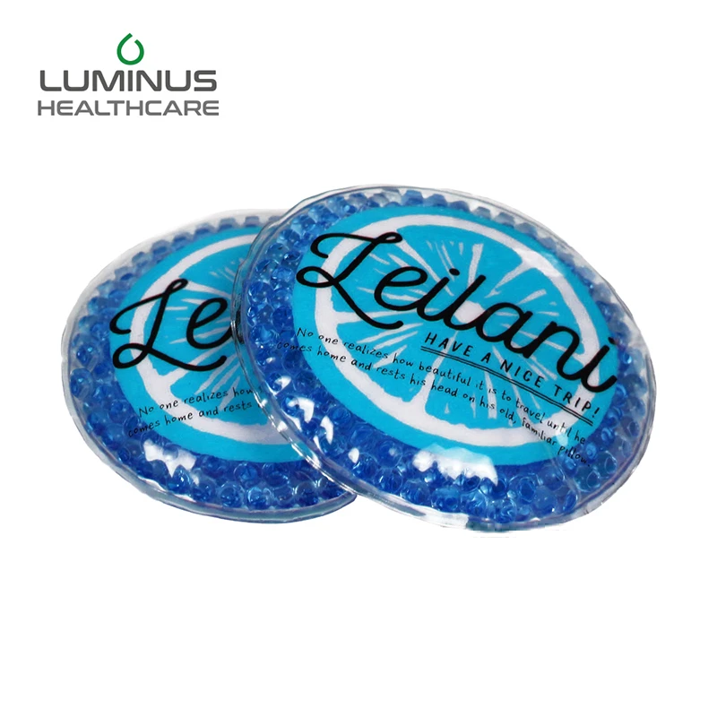 Cute round soft gel beads hot and cold physical therapy pack