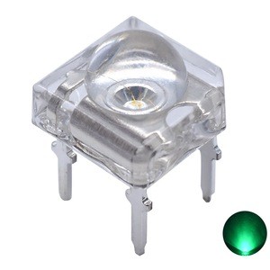 Czinelight Led Manufacturer 5mm Piranha Led Diode Pure Green  Water Clear Lens Wholesale Super Flux Leds