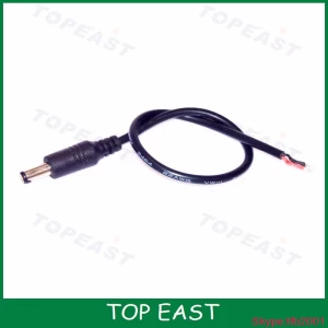 DC power cable 5.5/2.1mm male and female with wire solder