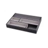 Desktop storage tray 5 Grids multi-functional leatherette valet tray