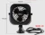 Import DF402B strong wind low noise dc 12v mini car fan from China