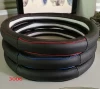 Different pattern color steering wheel cover genuine leather