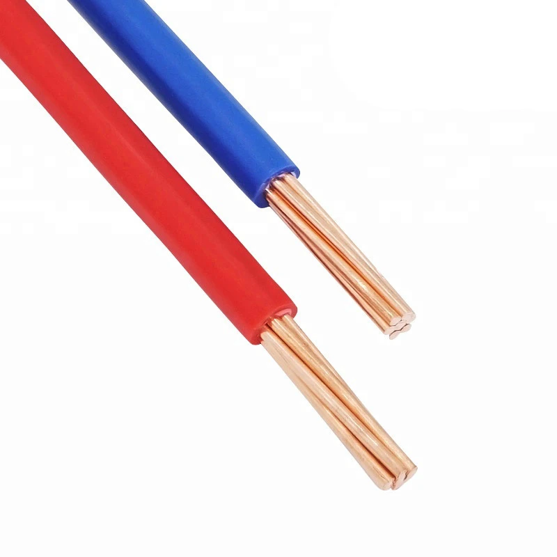 Different types of single core copper house wiring electrical cable