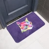 Digital print cat DIY anti slip soft doormat washable welcome wholesale custom non slip kids floor welcome mats for front door