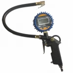 Digital tire inflating gauge for repair