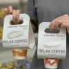 Disposable Takeaway Cup Carrier with Handle for Paper Coffee Cup / Plastic Boba Cups