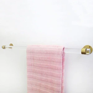 DIY Clear Lucite Towel Rack Customized Acrylic Towel Bar Single Towel Rack