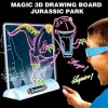 DIY Magic 3D Board Animals Drawing Board 3D Toys For Children Funny Toy Kids Drawing Dinosaurs Space Ocean Drawing Board