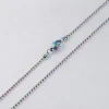 DIY Stainless Steel Mirror Polished 45cm Bead Chain Pendant For Jewelry Making
