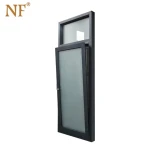 Double swing french casement window aluminum tilt and turn windows grey aluminum windows