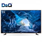 DQ TV-Hot sale real 4K UHD 55 inch led tv smart television with android&amp;wifi tempered glass tv smart