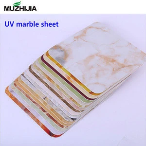 Durable 3D Marble Design PVC Sheet Faux Marble Shower Wall Panel Flower Wall Panel For Decorate The Walls Of Your Home