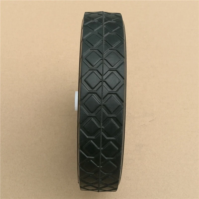 durable plastic rim solid rubber tyre diamond pattern solid rubber 180mm mower wheel 7"  rubber Wheel
