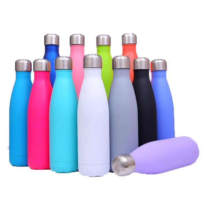 Eco friendly Customized Metal Food Grade Double Wall Insulated Stainless Steel Water Bottle