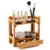 Import Eco-friendly Kitchen Accessories Spice Jar Natural Bamboo Storage Rack from China