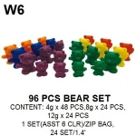 Educational toy bear shape counter math set