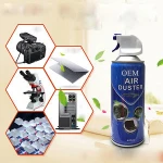 Efficient cleaning air duster spray for electronic products