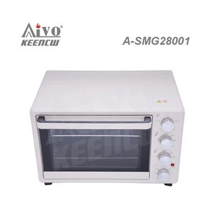 Electric Oven 28L Black Baking Toaster Ovens WIth Mechanical Control