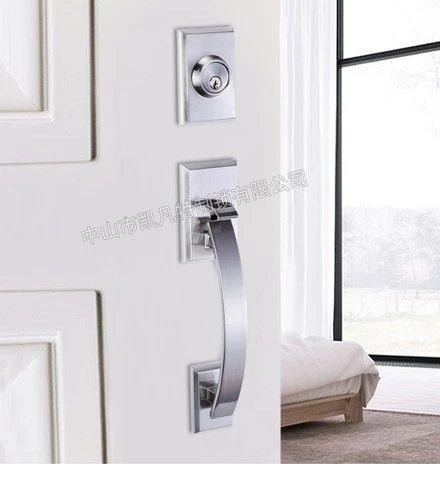 Elegant external door handle grip handle lock