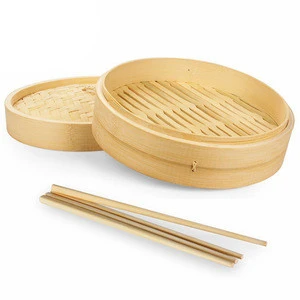 Environment-friendly new light food durable 8-inch bamboo steamer