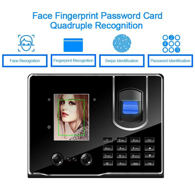 Eseye Biometric Face Recognition Attendance Machine TCPIP Staff Fingerprint Time Attendance