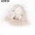 Europe Style Lace-up Baby Bandana Bibs Soft Cotton Two Sides Lattice Floral Printing Slobber Towel