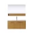 Import European style single mirror MDF sink bathroom cabinet furniture pieces from China