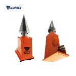 Excavator hydraulic accessories efficient labor-saving garden tools wood log splitter processor