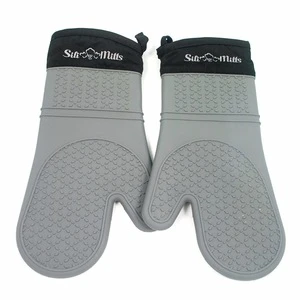 Extra Long Professional Heat Resistant Silicone Oven Mitts