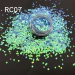 Factory Bulk Wholesale Blue Fairy Rainbow Chunky Wedding Iridescent Craft Glitter