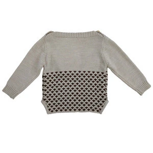 Factory Custom Comfortable knitting autumn cotton boys sweaters boutique clothing