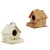 Import Factory customized DIY birds nest indoor and outdoor birdhouse handmade wooden solid wood bird nest pastoral style from China