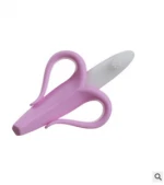 Factory direct banana baby molar tooth milk toothbrush chew baby toy safety teether