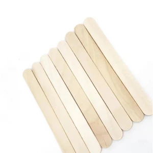 Factory Direct Disposable Wooden Primary color Ice Cream Stick Craft Custom Popsicle Sticks