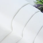 Factory Direct 100% Organic Polyester Microfiber Fabric White Woven Plain Style with Stretch for Bedding and Garments