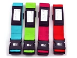 Factory direct sale luggage straps/polyester luggage belt with your logo