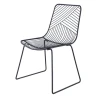 Factory Direct Wholesale Commercial Furniture Black Metal Wire Chair for Sitting from Indian Exporter and Manufacturer