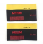 factory fashion Customized sewing labels Shirt Bags garment label tag Woven Labels for clothes