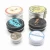 Import Factory price custom 30g 40g 50g lip balm eye shadow metal tins empty container aluminum cosmetic cream jar with aluminum lid from China