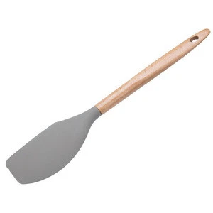 Factory Price Hot sale item Silicone Spatula with Beech Wooden Handle