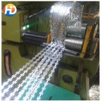 Factory sale 2.5mm BTO22 CBT 60 steel razor blade barbed wire used in border protection security fence