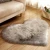 Import Factory Supply Heart Shape Bedroom Mat Area Carpet Fur Rug Sheepskin from China