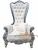 Import Factory supply Modern High Back Golden Wedding Bride And Groom Queen King Throne Chair from China