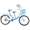Factory wholesale 24 inch 2 seats bicycle Tandem Bike sweet parent-child bike