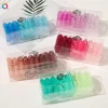 Factory Wholesale 9pcs/Box Traceless Telephone Hair Ring Girl Cute Colorful Scrunchies Telephone Cord Wire Hair Tie